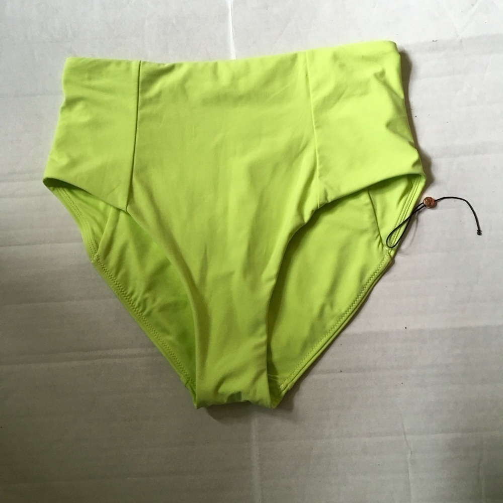 Alia Women's Swim Bottoms Medium Lime Green